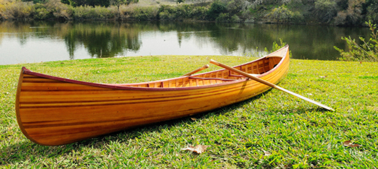 Cedar Strip Built Canoe Wooden Boat 12' Woodenboat USA For ...