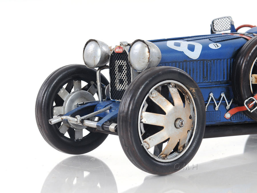 1920s Bugatti Type 35 Metal Racing Car Model 14 ...