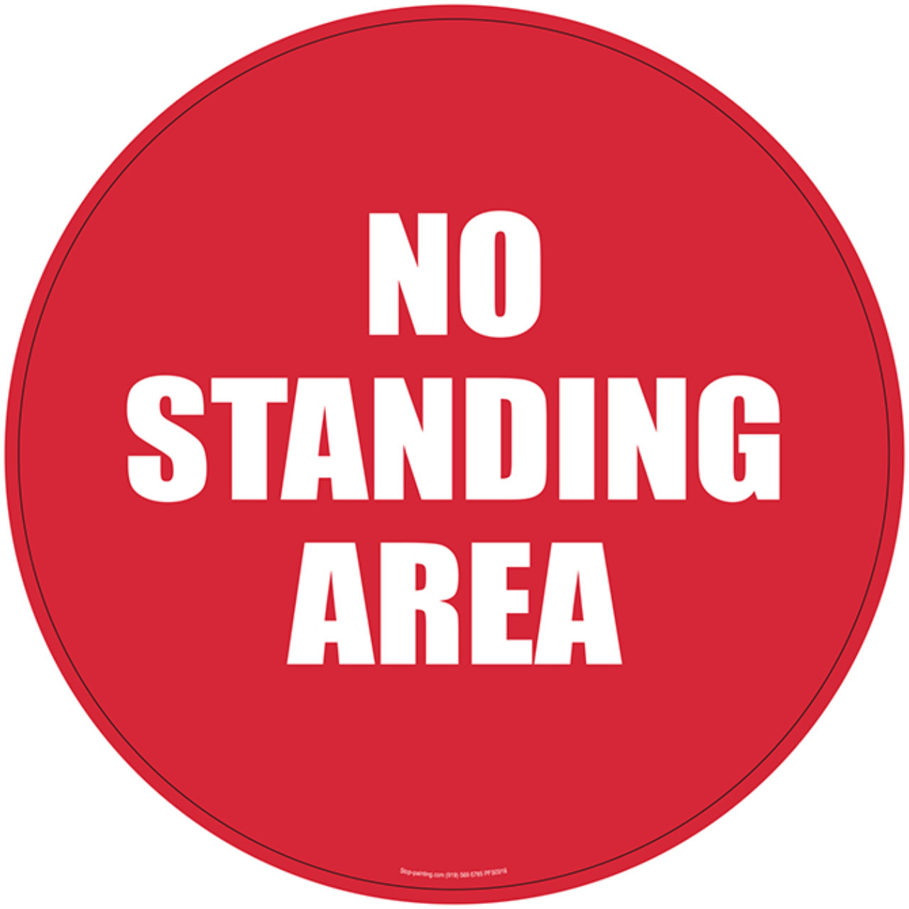 No Standing Area Floor Sign | Stop-Painting.com