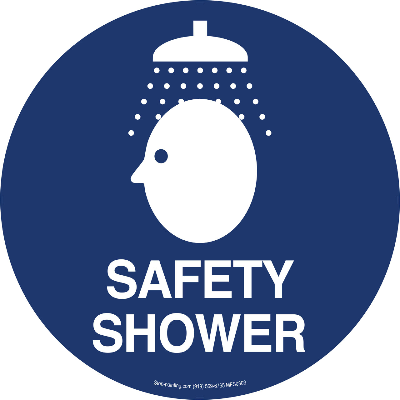 Safety Shower Floor Sign