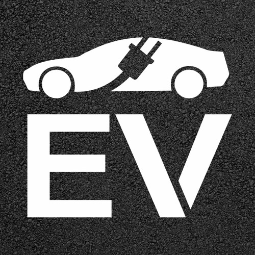 electric vehicle charging station pavement marking symbol for autocad