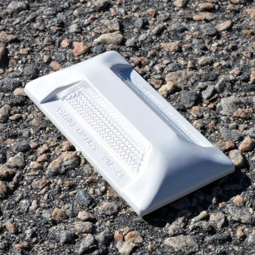 Removable Plastic Yellow Road Reflector 4" x 2.25"