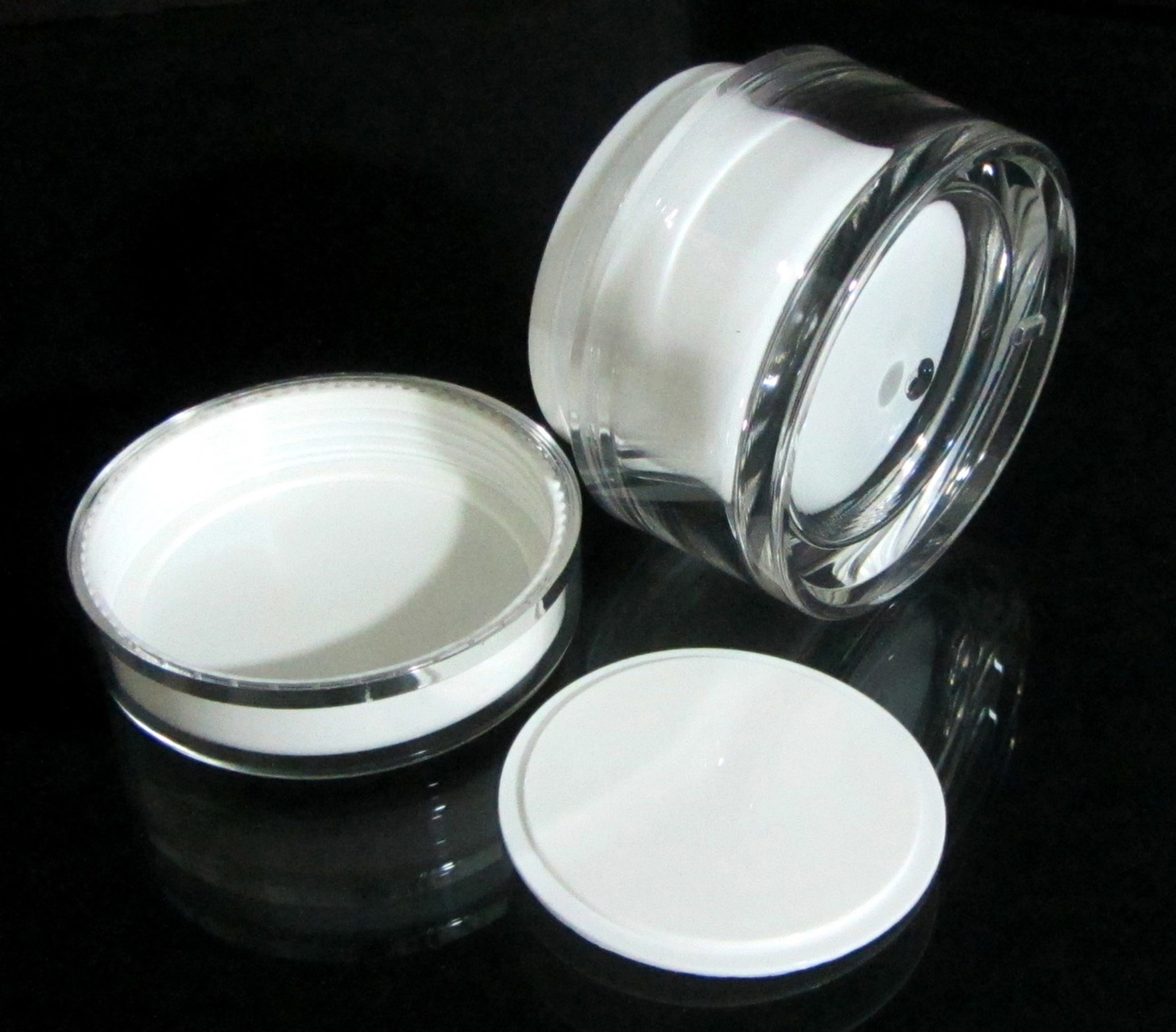 Download Acrylic Cosmetic Beauty Containers Cream Jars w/ Sealing ... Yellowimages Mockups