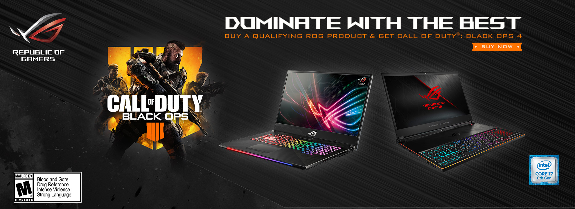 Buy a qualifying ROG product & get Free Call Of Duty: Black Ops 4