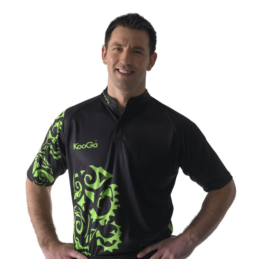 KOOGA tour rugby shirt [black/green] image