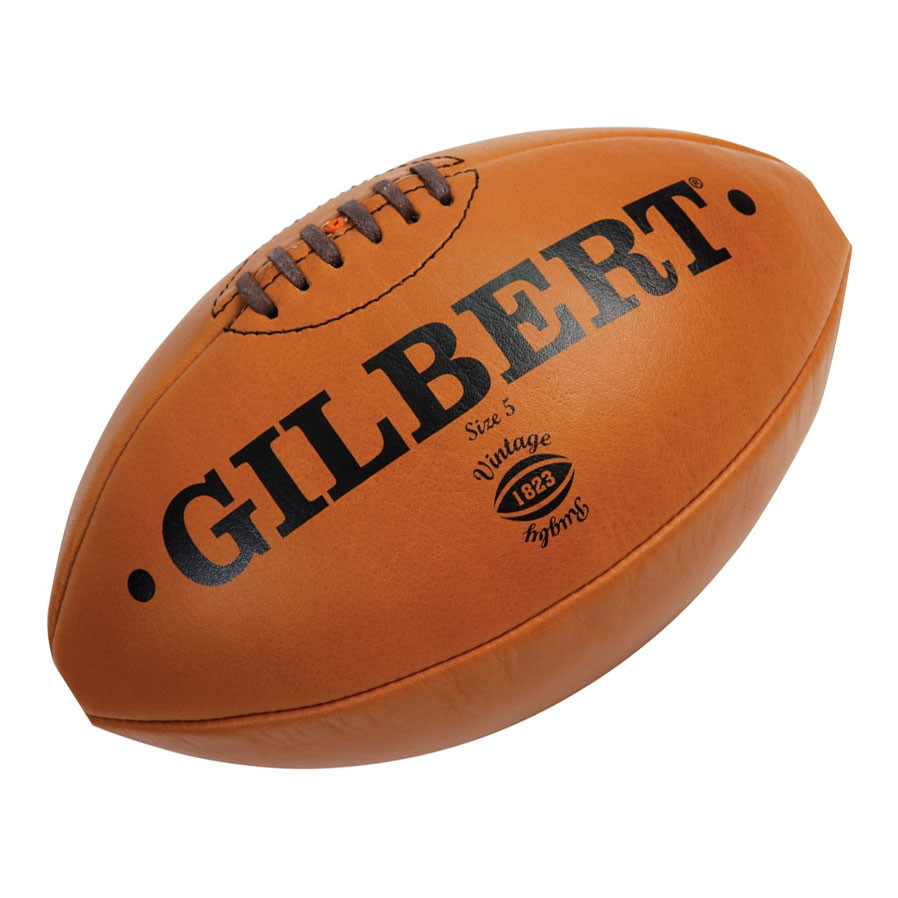 GILBERT vintage leather rugby ball [light brown] - size 5 | eBay