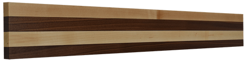 Mixed Maple and Walnut Butcher Block Backsplash