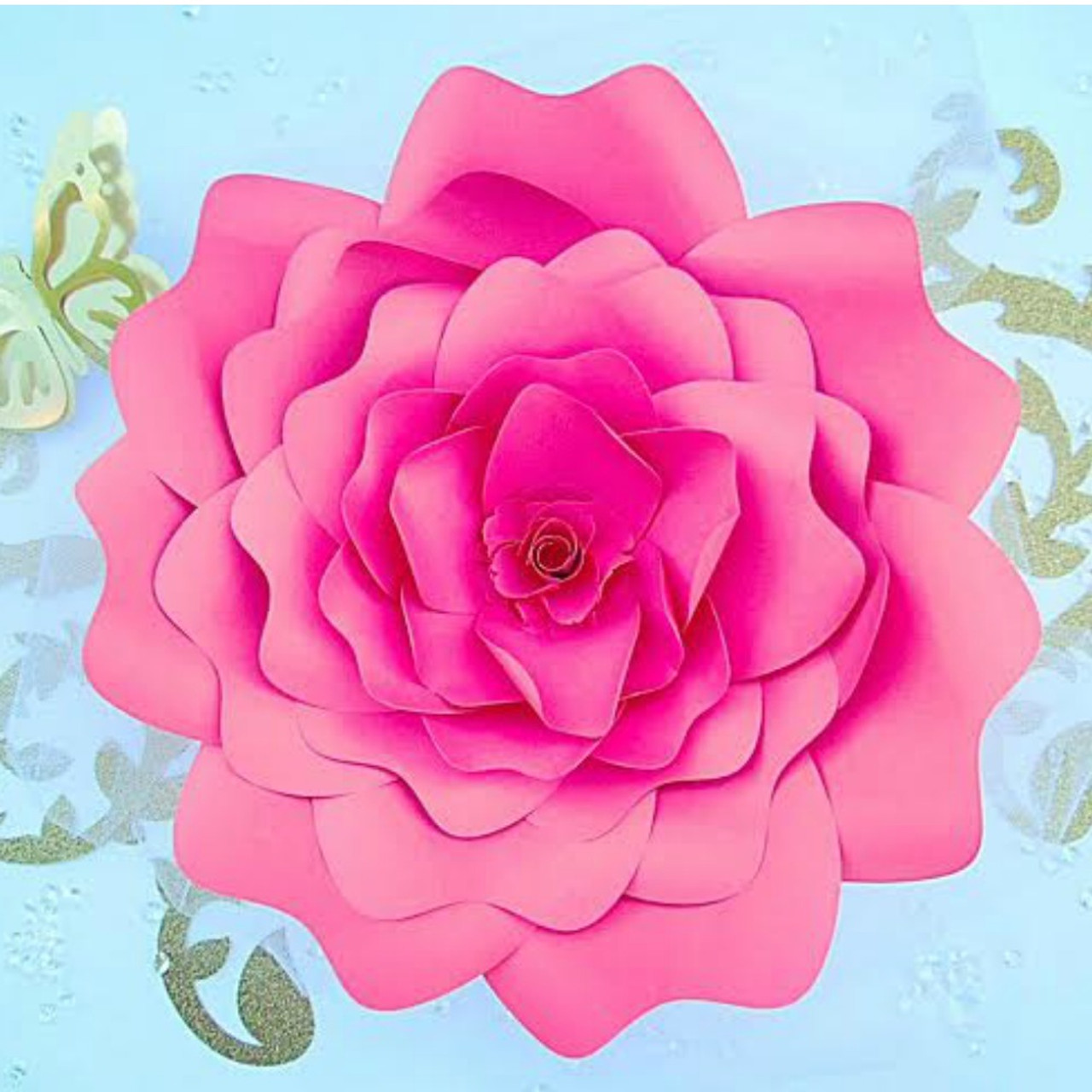 Download Giant Bella Style Paper Flower Templates - Catching Colorflies