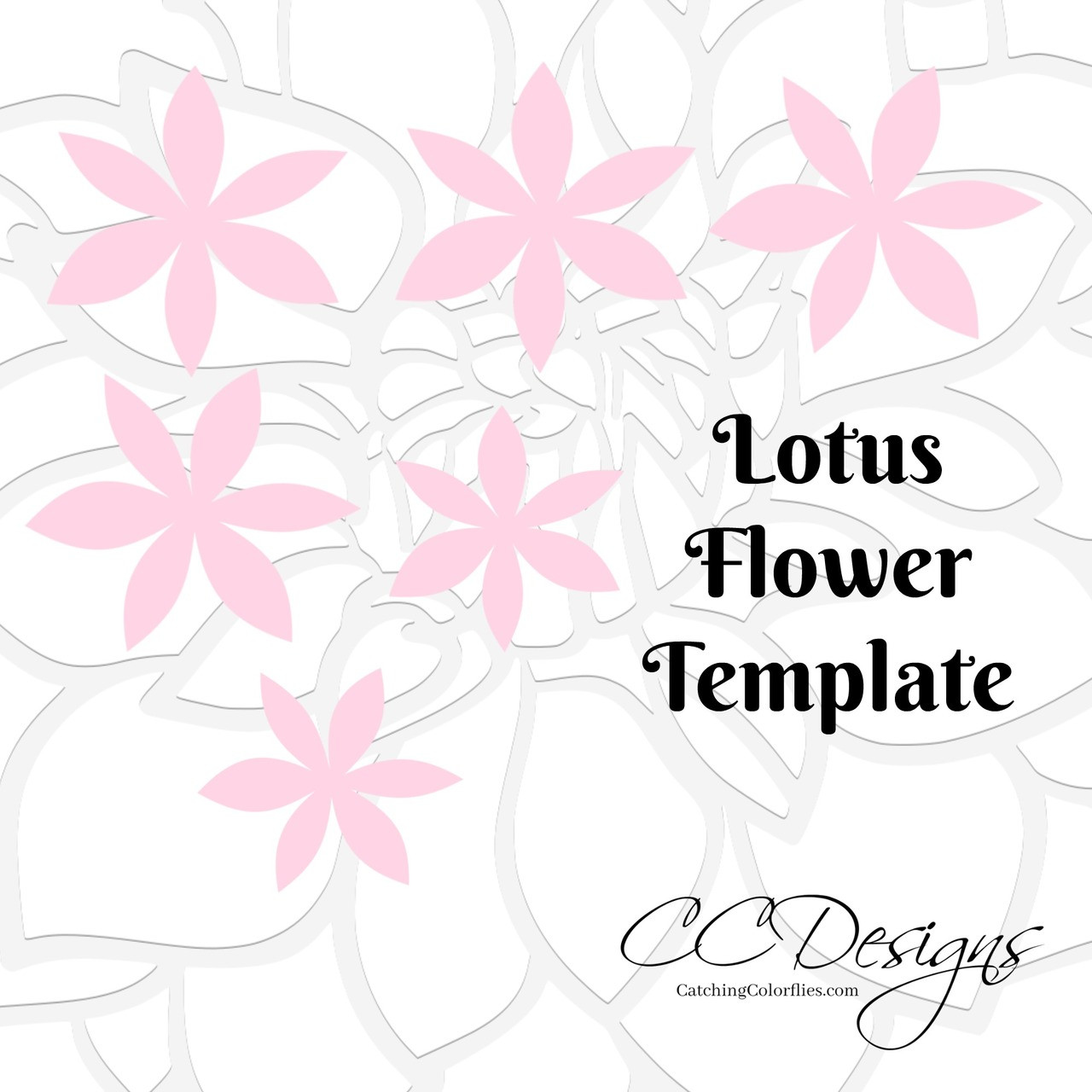 lotus style paper flower templates catching colorflies paper lotus flower template