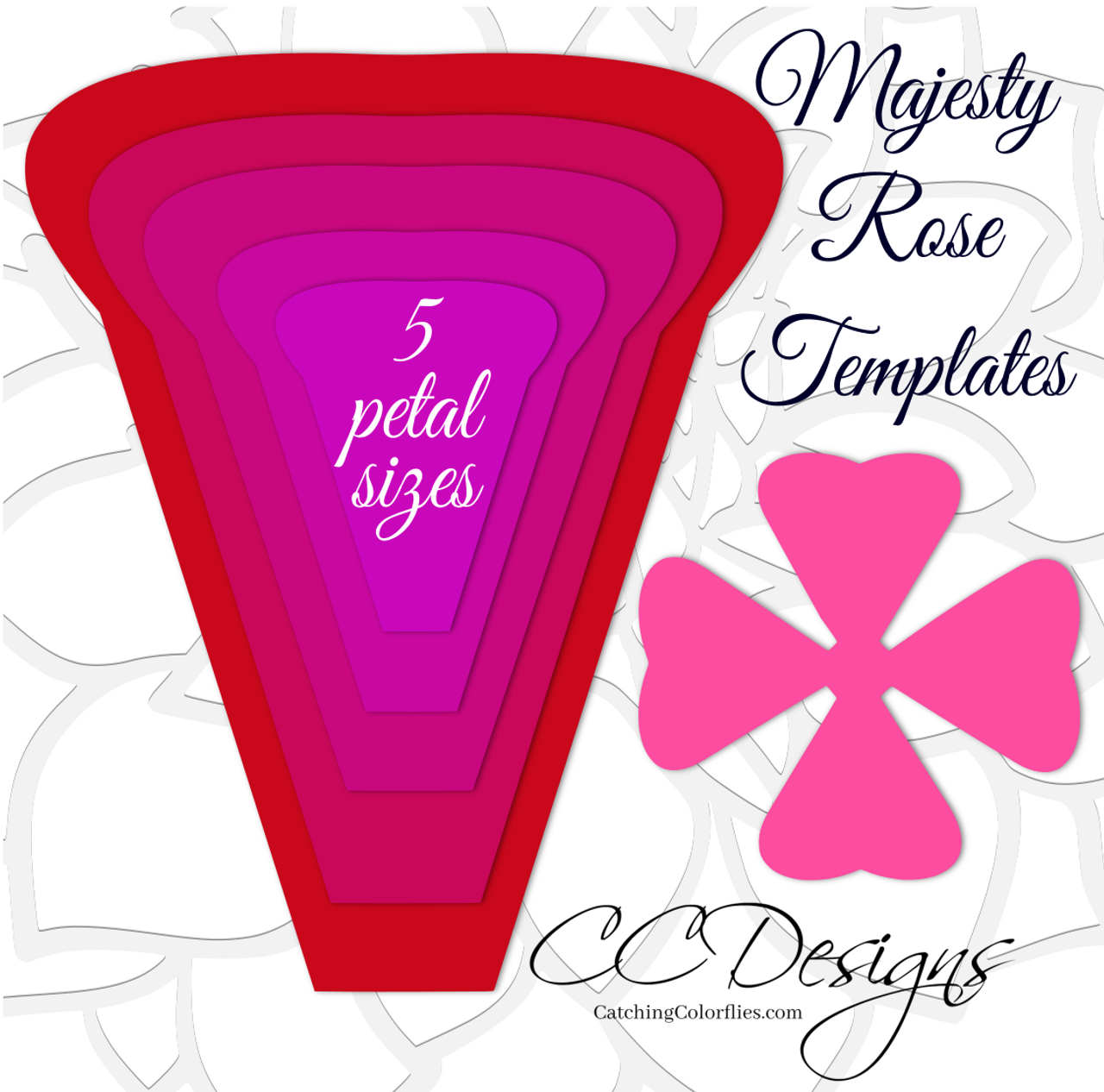 Download Majesty Style Rose- Giant Paper Rose Templates - Catching ...