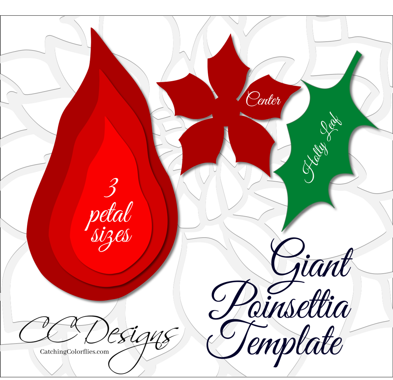 poinsettia flower template catching colorlfies poinsetta templates