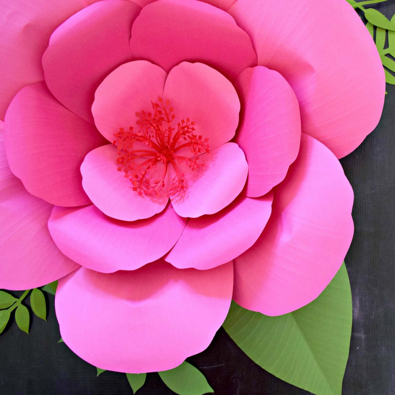 Download Giant Paper Flower Hibiscus Templates - Catching Colorflies