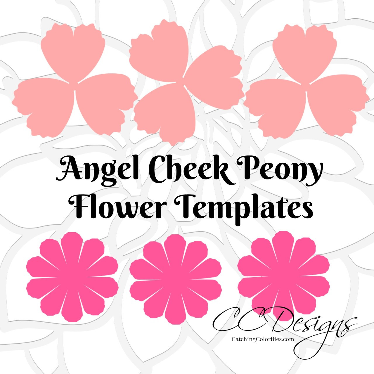 angel cheek peony paper flower template catching colorlfies peony paper flower template