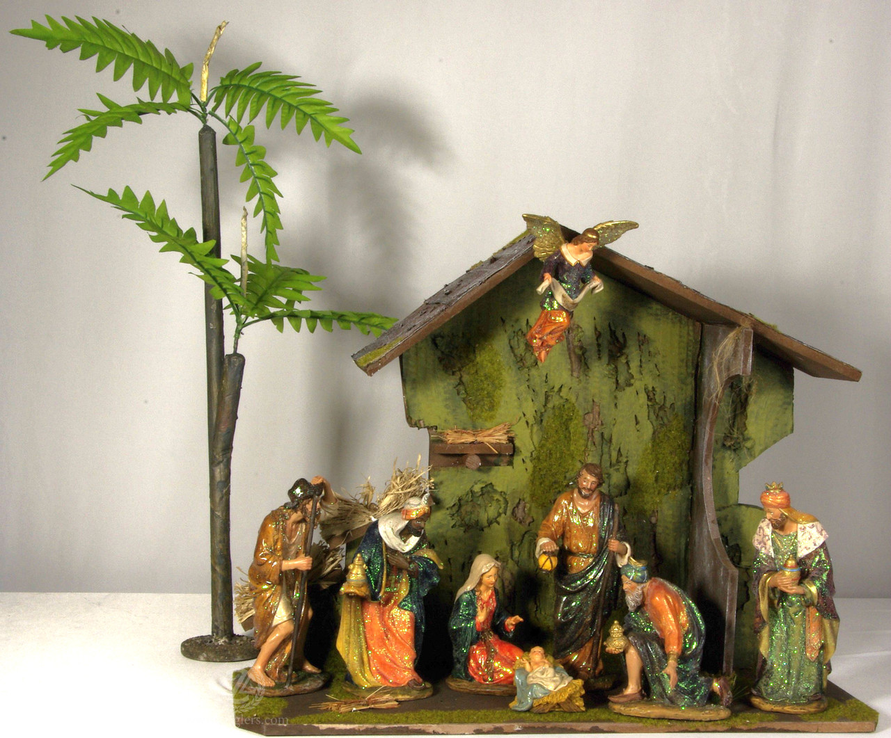 9 Piece Traditional Nativity Set | Stable | 23" | MAR6091102 - F.C ...