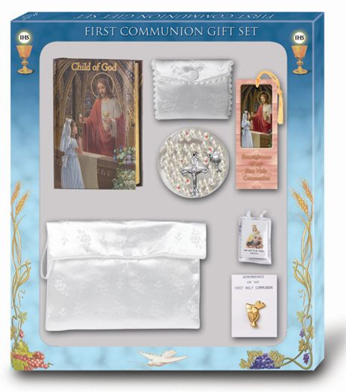 Child of God | First Holy Communion Gift Missal Set | 7 Pieces | Girl ...