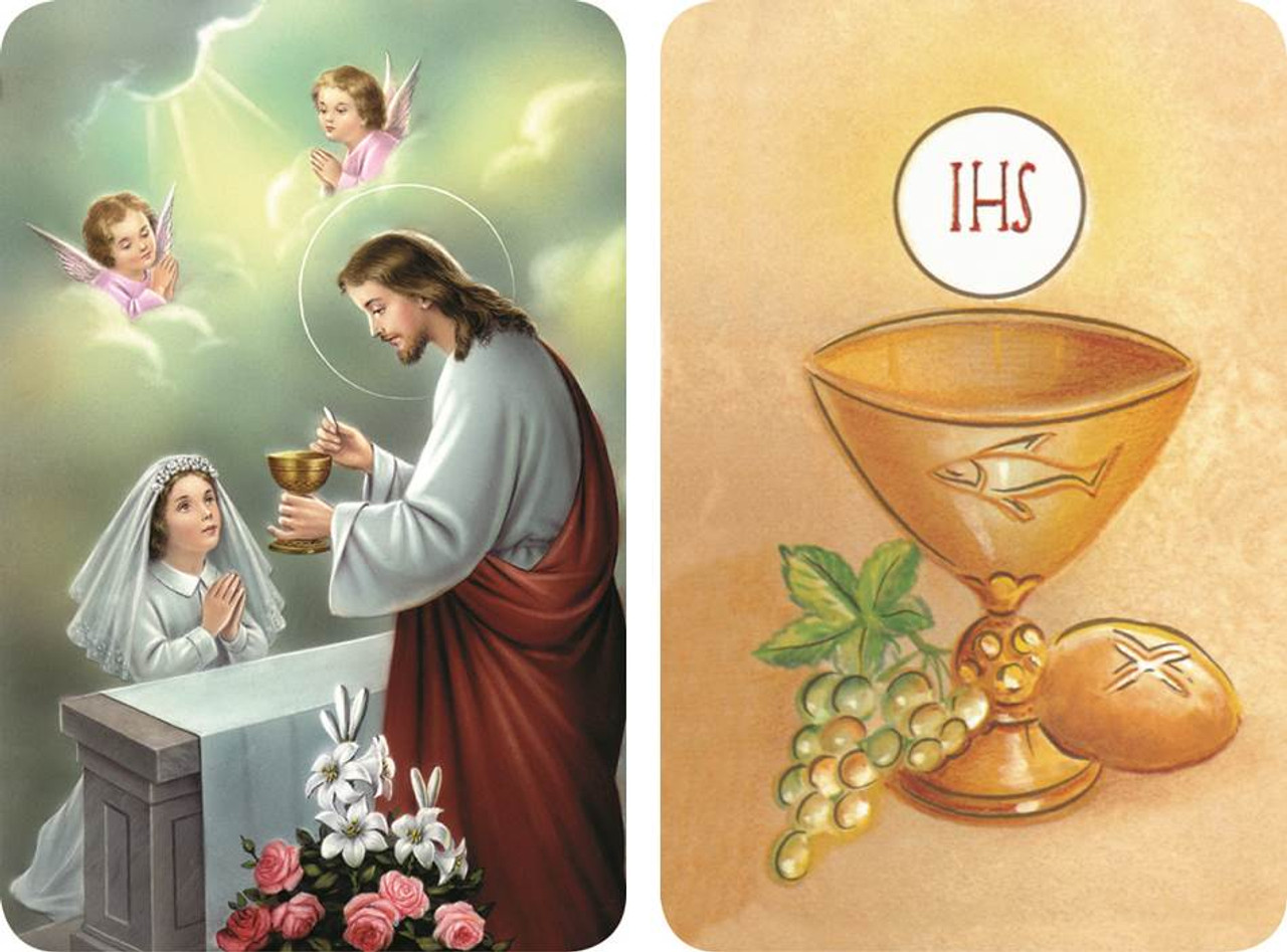 First Communion | Girl | 2D Holy Card - F.C. Ziegler Company