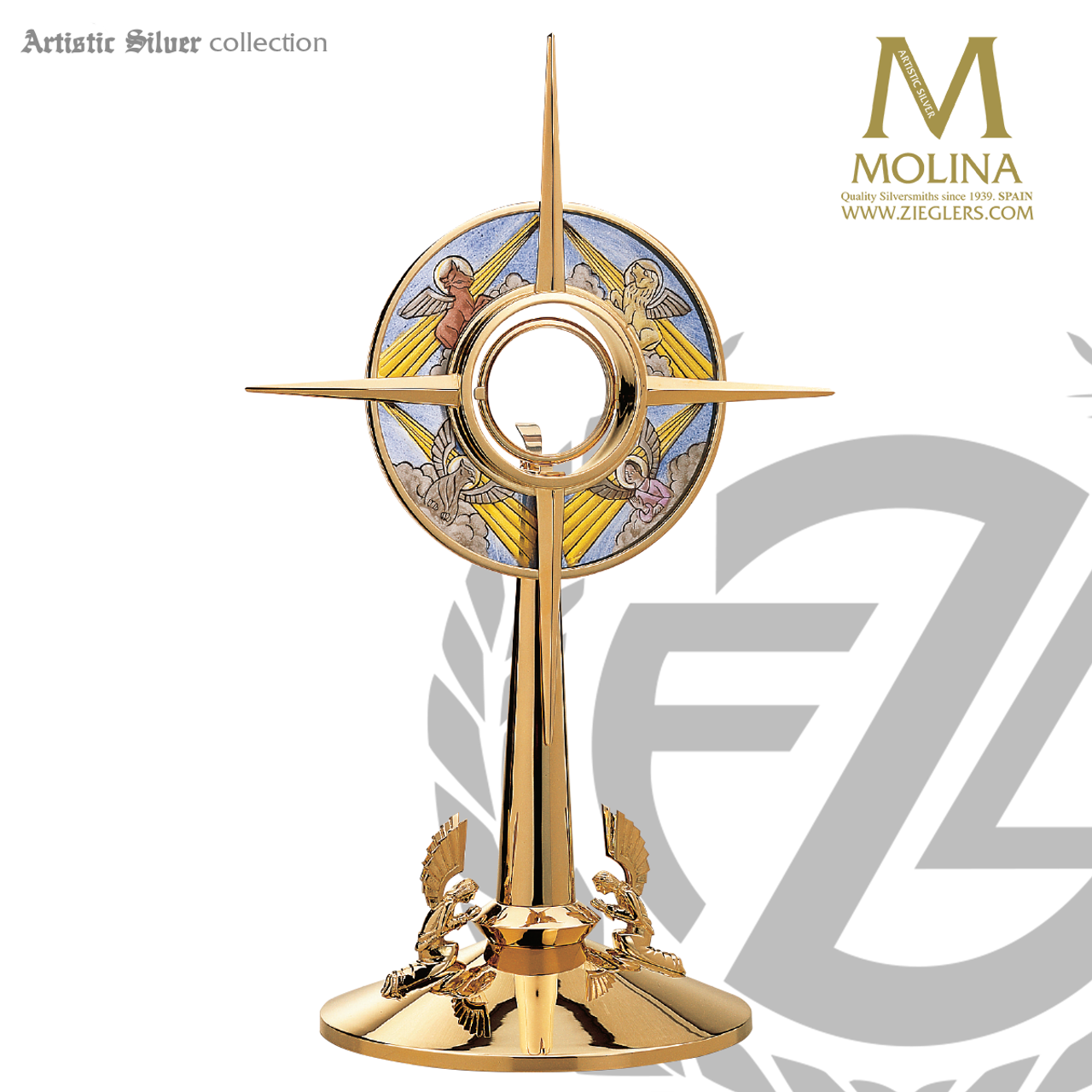 four evangelists monstrance 20 enamel images 7200 spain