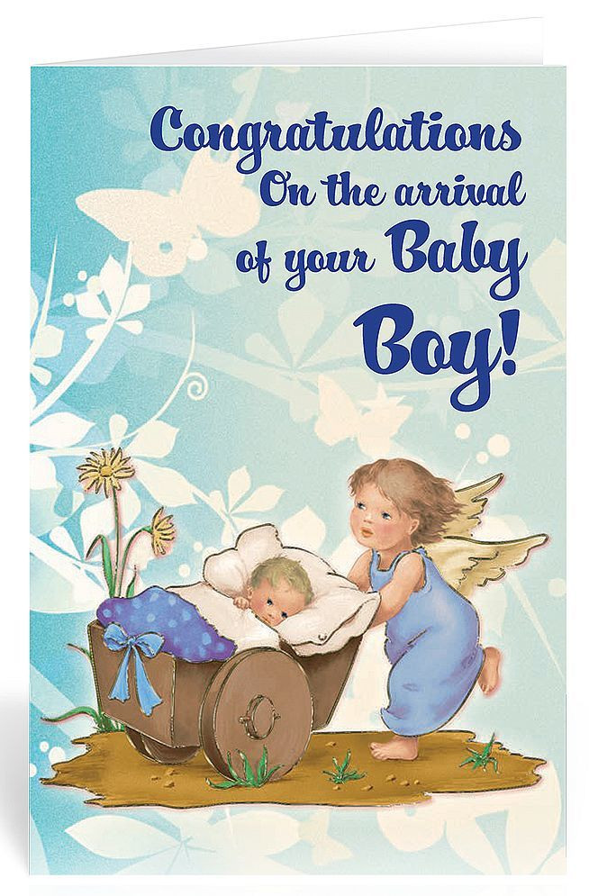 New Baby Greeting Card Congratulations Guardian Angel
