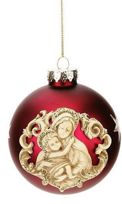 Beautiful Ornament showing the Madonna of the Streets with Crystal ...
