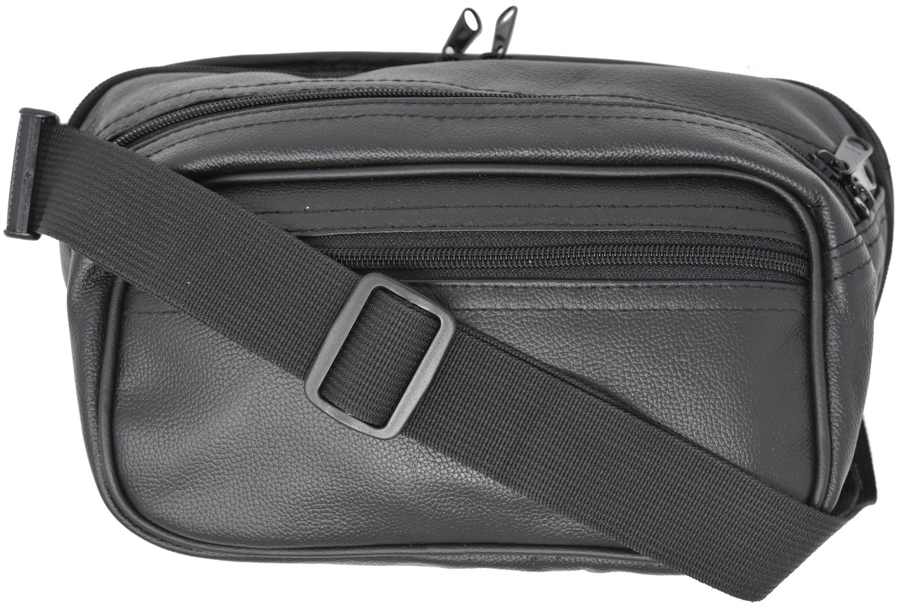 Garrison Grip Concealed Carry 3 Compartment Black Leather Waist Fanny ...