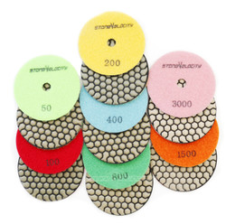 Stone Velocity Dry Polishing Pads 4 inch Stone Velocity Dry Polishing Pads 4 inch