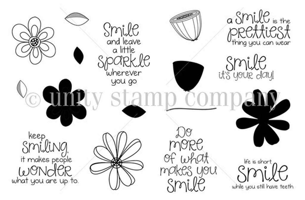 Smile, It's Your Day {july 2015 sentiment kit}