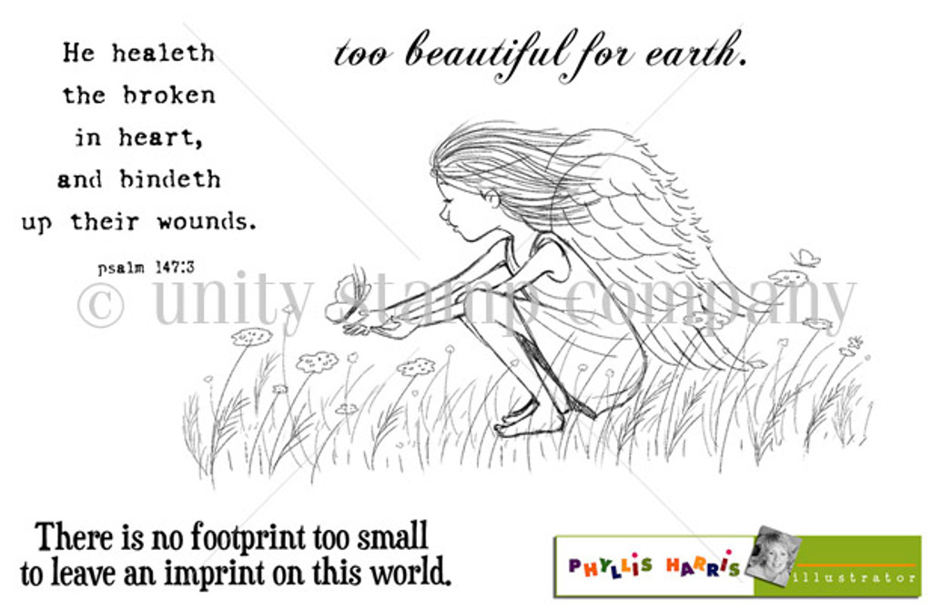 Too Beautiful for Earth - Unity Stamp Company