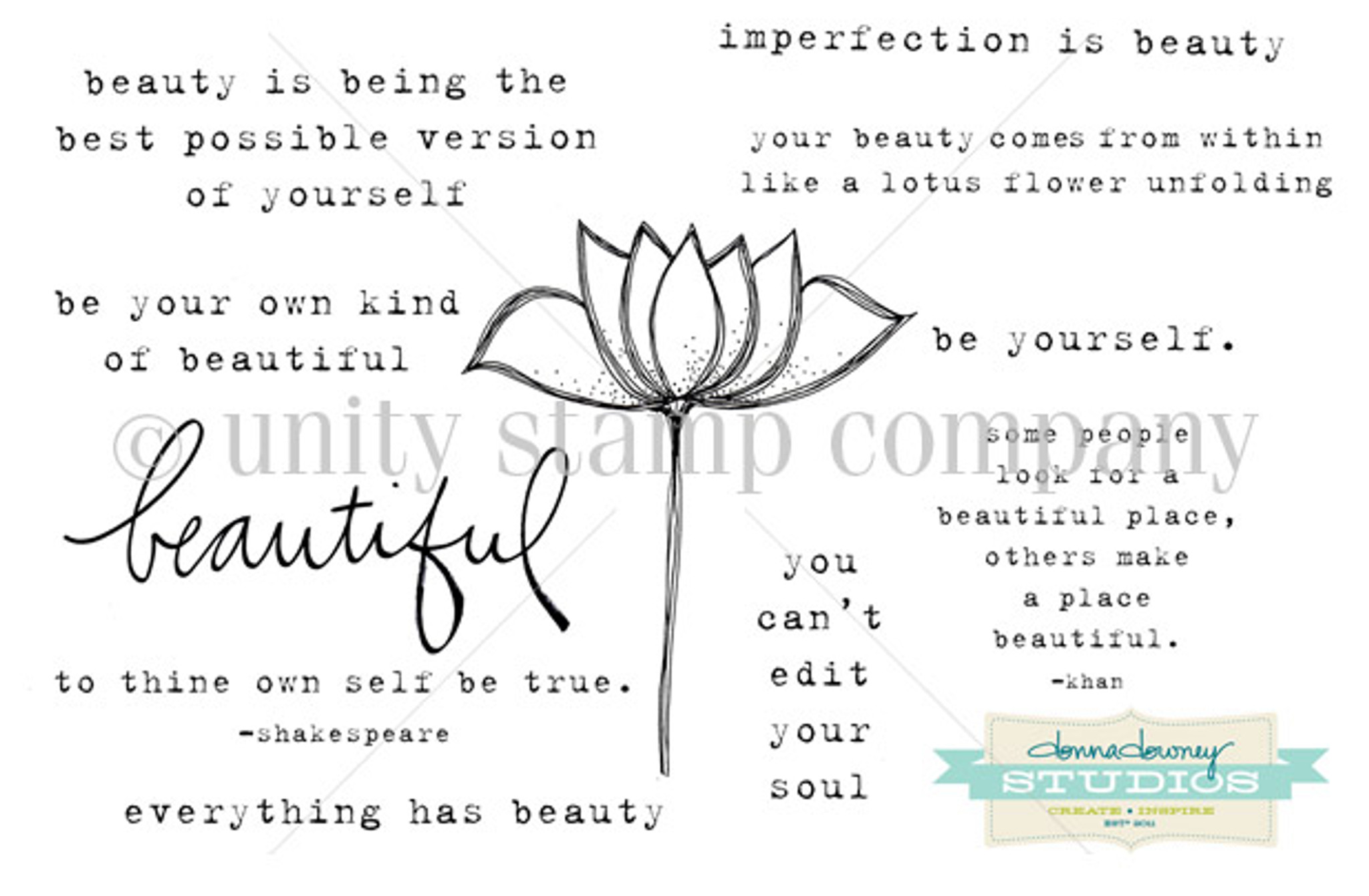 Imperfection is Beauty Unity Stamp Company