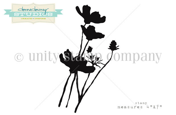 Wild Poppy Silhouette Unity Stamp Company