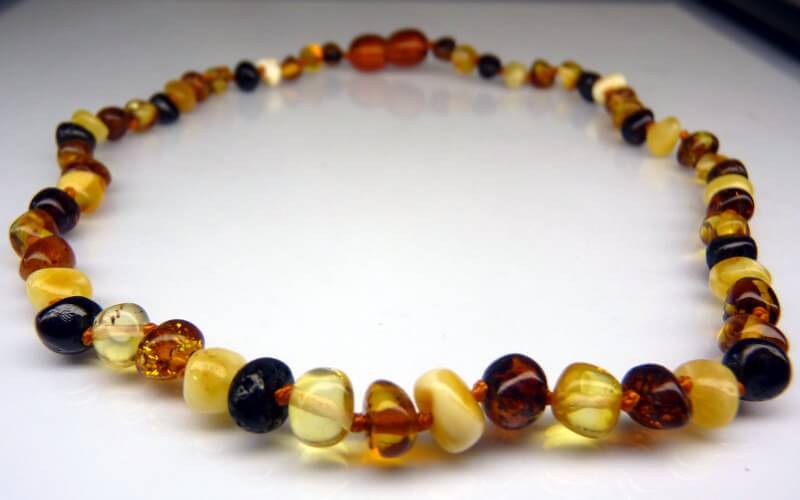 multi-scotch amber teething necklace