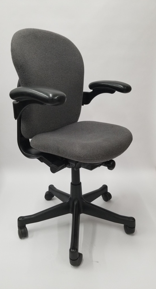 herman miller reaction chair in charcoal gray