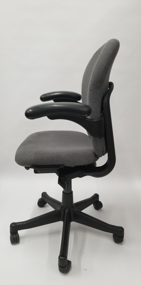herman miller reaction chair in charcoal gray