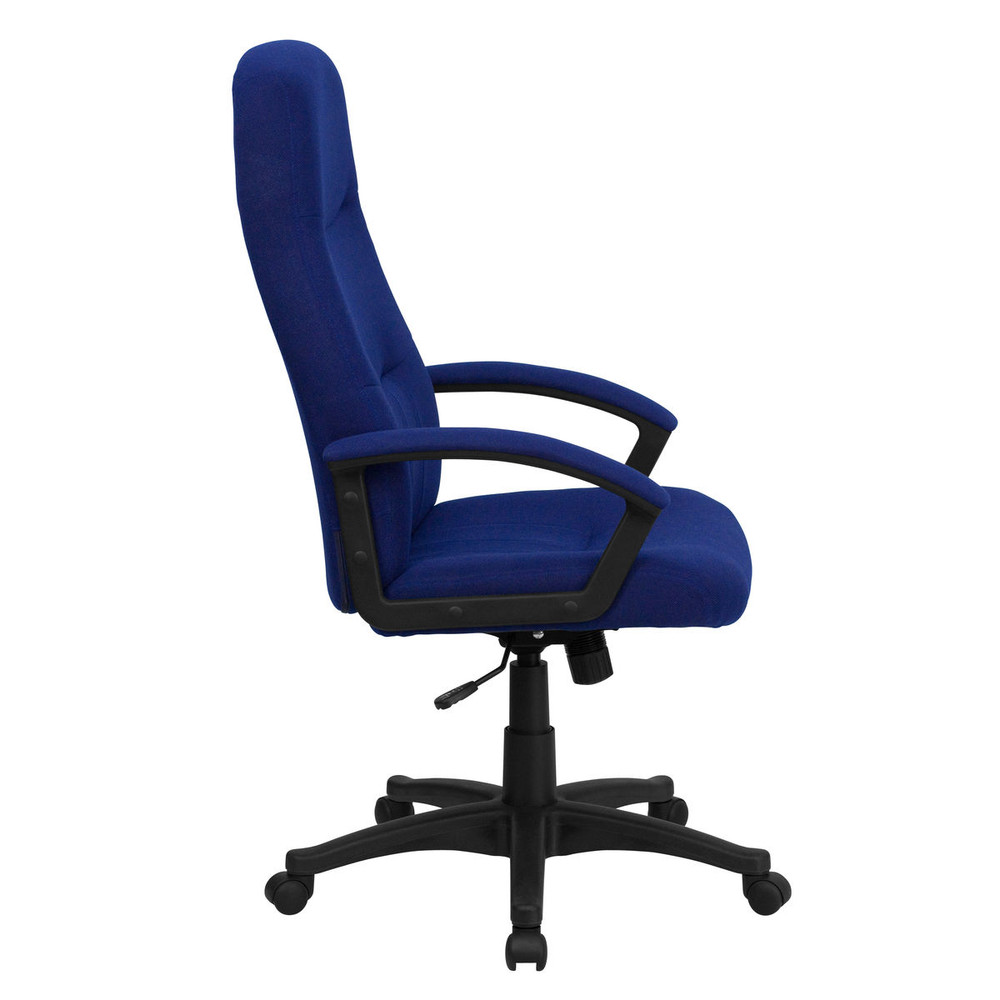 flash furniture high back navy blue fabric executive swivel chair