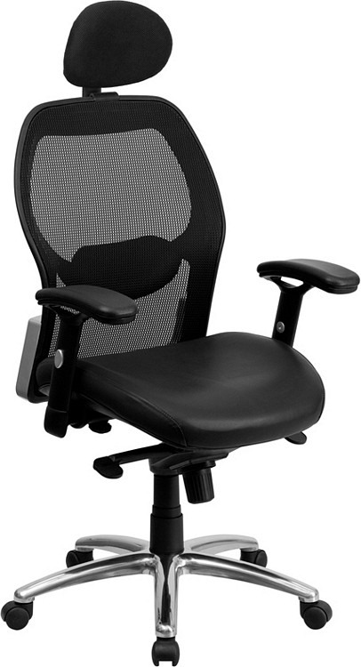 flash furniture mid back black super mesh executive swivel chair