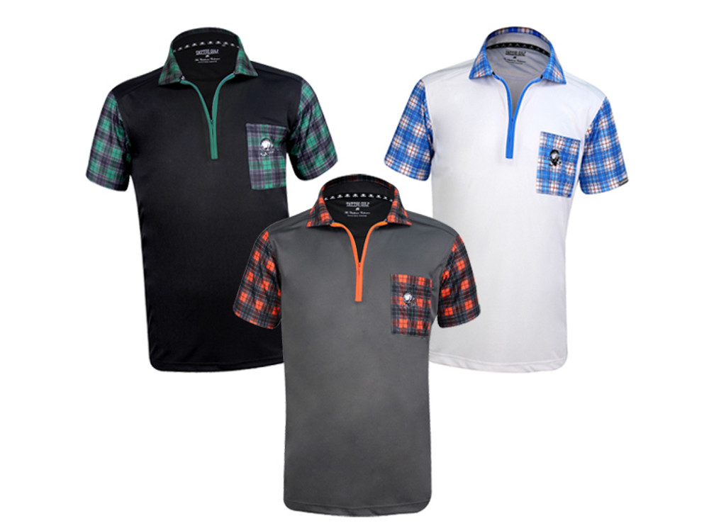 Men's Performance Zippered Golf Shirt - GT Hazard