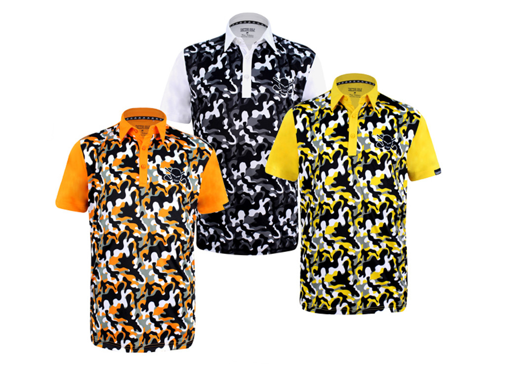 ☠ New Camo Men's Golf Shirts ☠