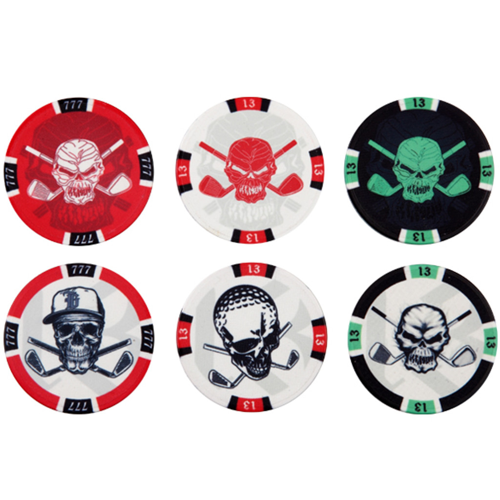 Casino Chip Golf Ball Markers - Mark Your Ball with Style