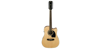 Ibanez PF1512ECE NT 12 String Acoustic Guitar Natural High Gloss Ibanez PF1512ECE NT 12 String Acoustic Guitar Natural High Gloss