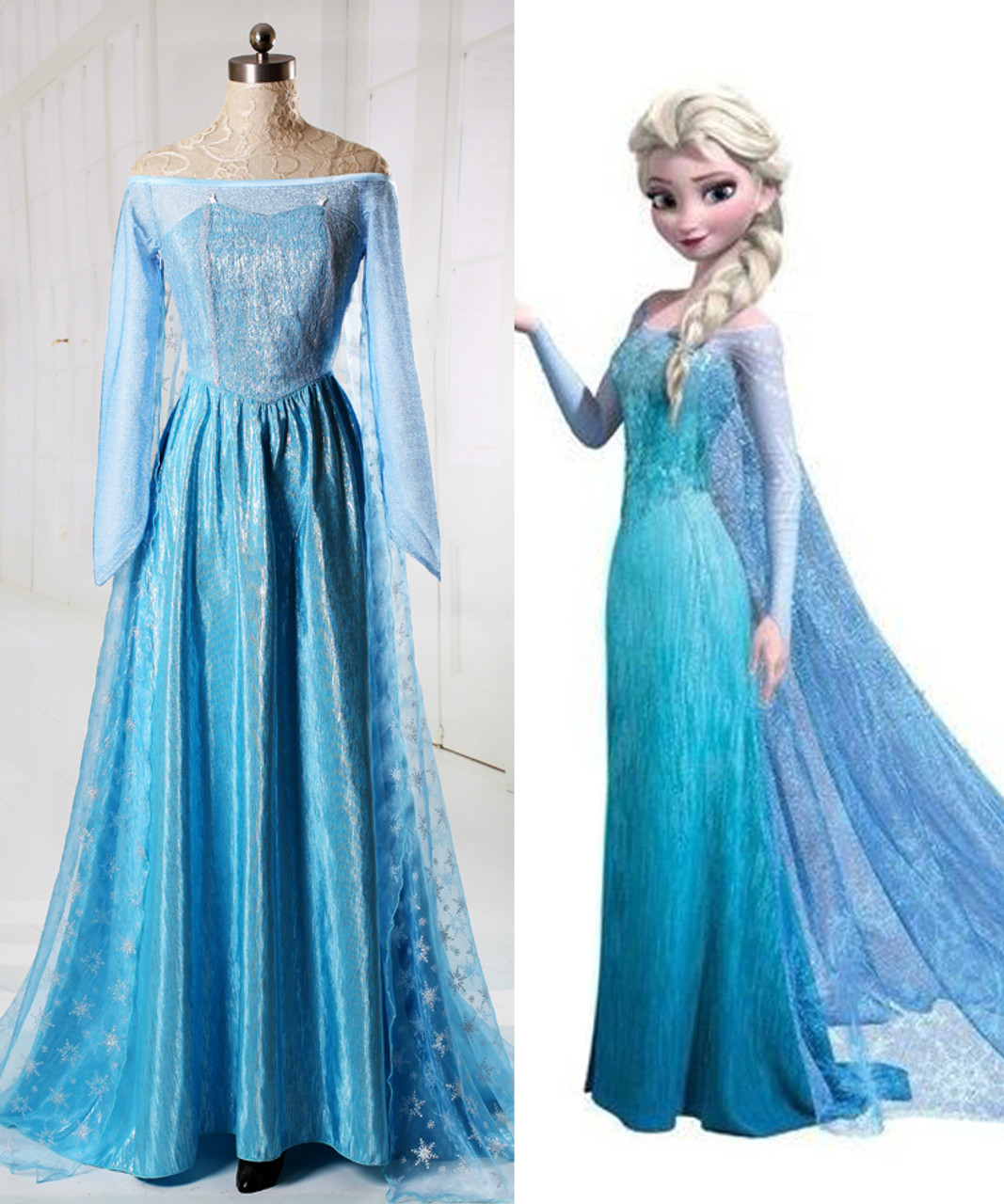 Disney Frozen ( Movie) Cosplay, Elsa Costume Adult Women ...