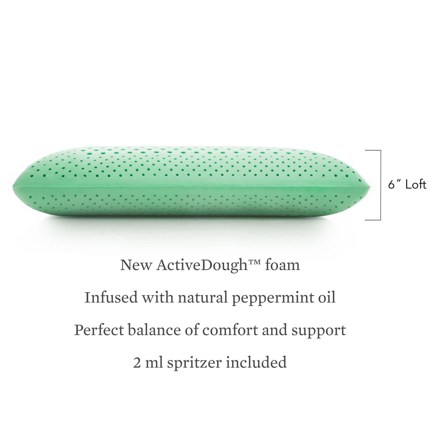 Peppermint Pillow Height