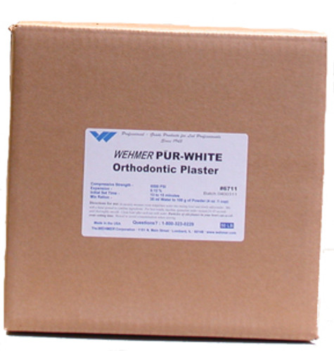 Pur-White Orthodontic Plaster - 50 lbs