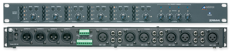 Australian Monitor ZRM4 6 Channel Zone Routing Mixer