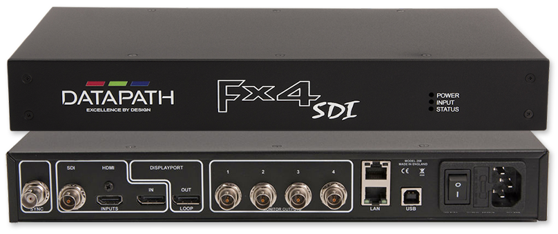 Datapath FX4-SDI 4K Display Wall Controller with 4 SDI Output