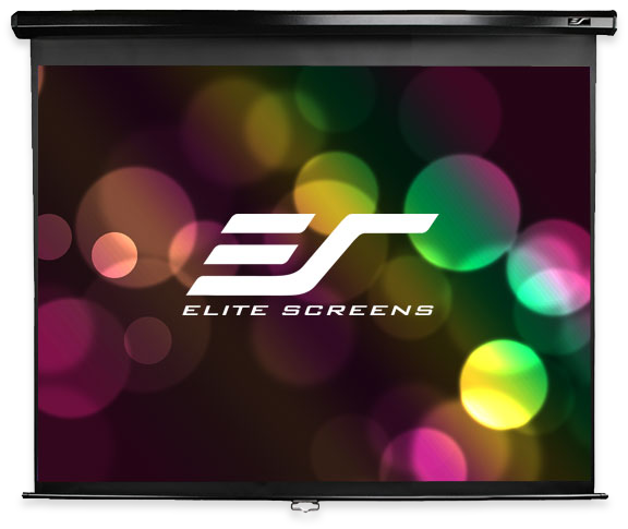 Elite Screens MaxWhite Manual Pull-Down Projection Screen