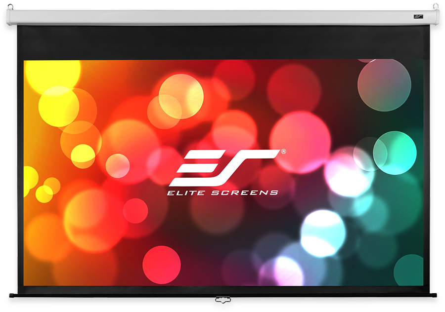 Elite Screens SRM PRO Slow Retraction Manual Pull Down Projections Screen