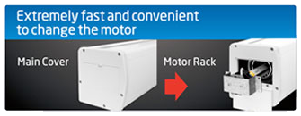 Extremely fast and convenient to change the motor