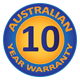 10 Year Australian Warranty