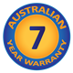 7 Year Australian Warranty