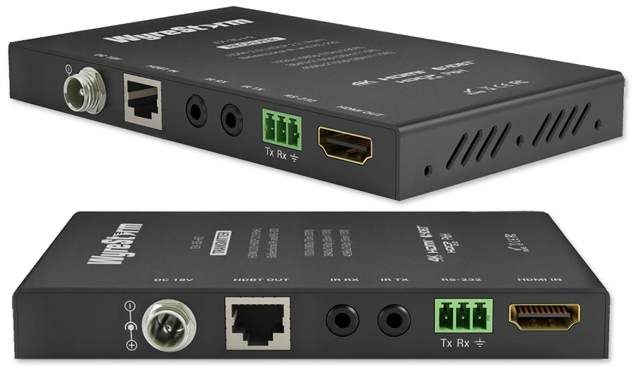 WyreStorm 4K HDR HDBaseT Extender Set with 2-way PoH and IR & RS-232