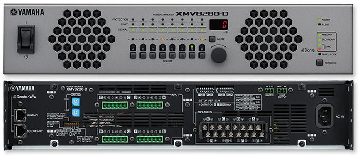 Yamaha XMV8280(D) 8 x 280W 8 ohm 70/100W Power Amplifier